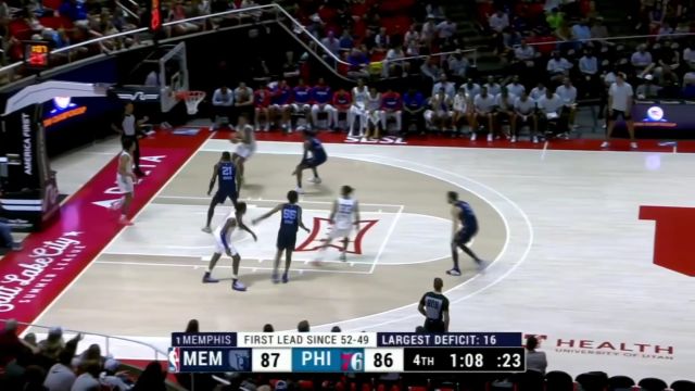 【2025年07月09日 灰熊vs76人集锦】扛起球队进攻重任！伯顿关键三分强势反超