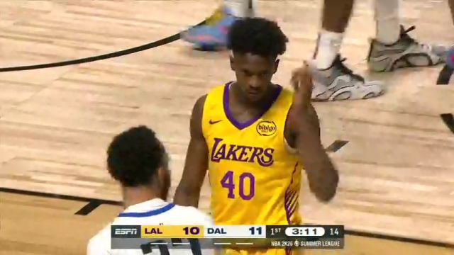 【2025年07月11日】NBA夏季联赛：湖人vs独行侠第1节英文原声录像回放