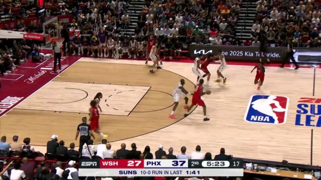 【2025年07月12日】NBA夏季联赛：奇才vs太阳第2节中文解说录像回放