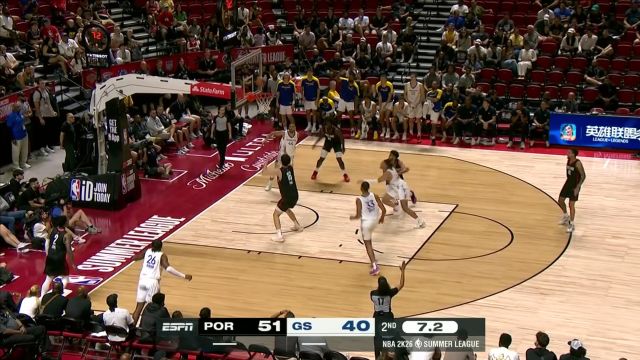 【2025年07月12日 开拓者vs勇士集锦】大水冲了龙王庙！布克奈特西索科空中齐头并进险些错失得分机会