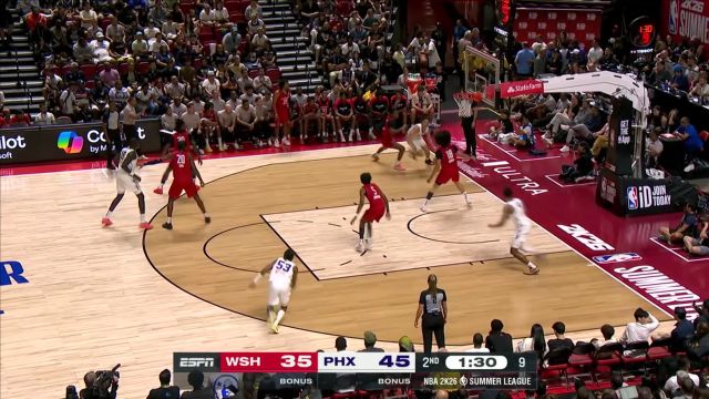 【2025年07月12日 奇才vs太阳集锦】飞天遁地无所不能！AJ-约翰逊快攻上演精彩滑翔暴扣