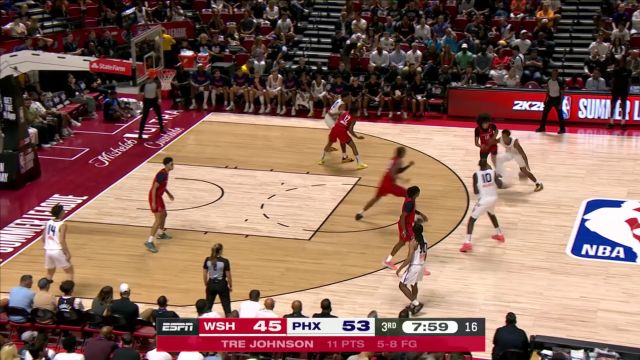 【2025年07月12日 奇才vs太阳集锦】有经验就是不一样！萨尔紧紧贴防高高跃起送出遮天追帽