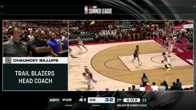 【2025年07月12日】NBA夏季联赛：开拓者vs勇士第2节中文解说录像回放