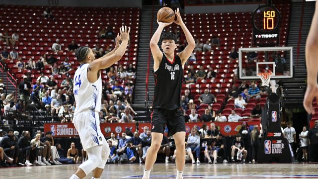 【2025年07月12日 开拓者vs勇士集锦】开拓者106-73勇士 杨瀚森10+4+5+3封盖贡献覆盖攻防两端