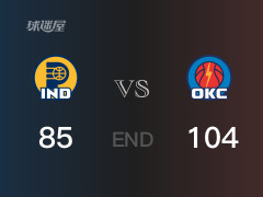 步行者vs雷霆战报：克里斯·扬布拉德21分R-贝克16分 雷霆击败步行者