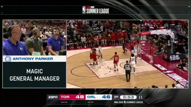 【2025年07月14日】NBA夏季联赛：猛龙vs魔术第3节英文原声录像回放