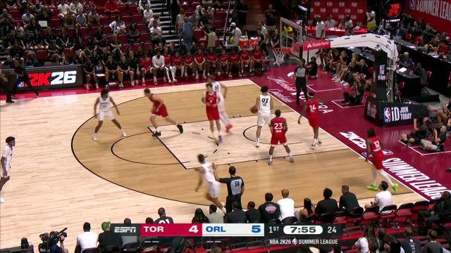 【2025年07月14日 猛龙vs魔术集锦】一人撑起球队外线！席尔瓦开局手感滚烫三记三分球洞穿网窝