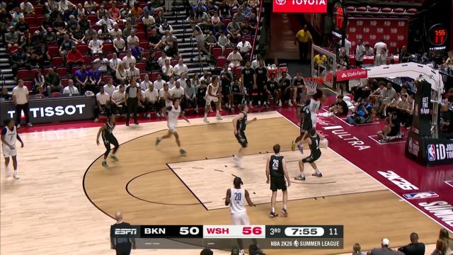 【2025年07月14日 篮网vs奇才集锦】水阀一开势不可挡！奇才多点开花轰出一波10-0高潮拉开分差