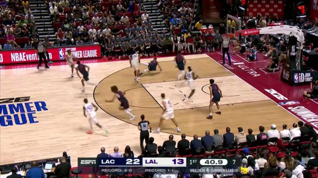 【2025年07月15日】 NBA夏季联赛：快船vs湖人第1节中文解说录像回放