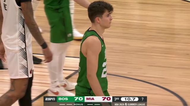 【2025年07月15日】NBA夏季联赛：凯尔特人vs热火第3节英文原声录像回放