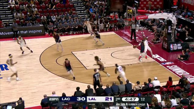 【2025年07月15日】 NBA夏季联赛：快船vs湖人第2节中文解说录像回放