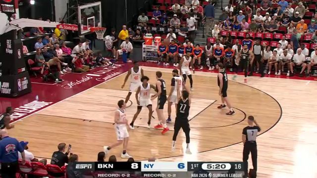 【2025年07月16日】NBA夏季联赛：篮网vs尼克斯第1节中文解说录像回放