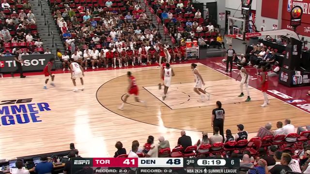 【2025年07月16日 猛龙vs掘金集锦】打得相当聪明！谢德利用技术优势打进两分还有加罚