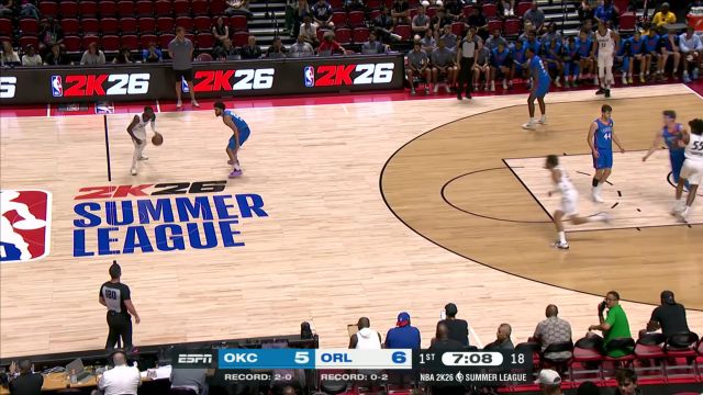 【2025年07月16日 雷霆vs魔术集锦】射手本能！小温德尔-摩尔弧顶接球自信三分一击即中