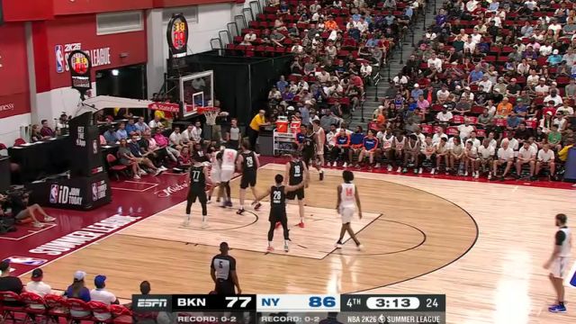 【2025年07月16日】NBA夏季联赛：篮网vs尼克斯第4节英文原声录像回放