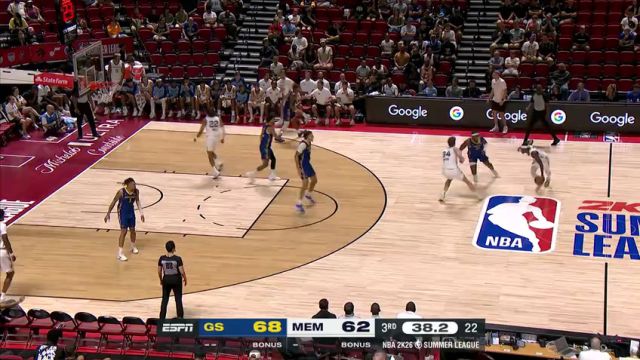 【2025年07月16日】勇士vs灰熊第3节英文原声录像回放