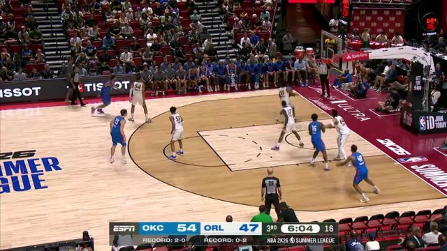 【2025年07月16日 雷霆vs魔术集锦】得分游刃有余！阿贾伊-米切尔主动扛起球队进攻 连取7分助雷霆稳住优势