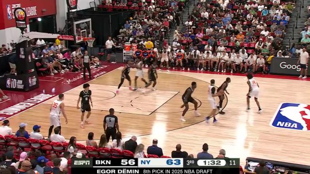 【2025年07月16日】NBA夏季联赛：篮网vs尼克斯第3节英文原声录像回放