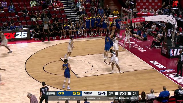 【2025年07月16日 勇士vs灰熊集锦】一点机会也不放过 伯尔登自投自抢转身勾手投篮命中