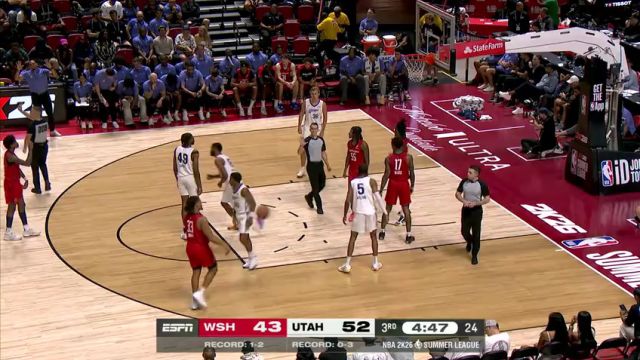 【2025年07月17日】NBA夏季联赛：奇才vs爵士第3节中文解说录像回放