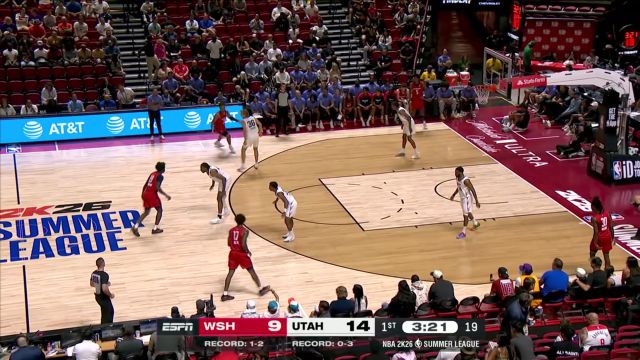 【2025年07月17日 奇才vs爵士集锦】不甘示弱！AJ-约翰逊外线三分+强硬上篮拿下五分