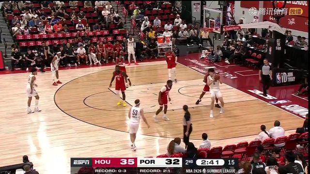 【2025年07月18日】NBA夏季联赛：火箭vs开拓者Doggy二路解说全场录像回放