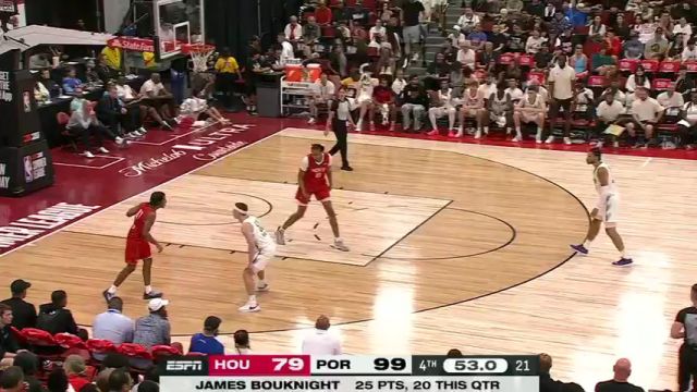 【2025年07月18日】NBA夏季联赛：火箭vs开拓者第4节英文原声录像回放