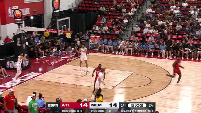 【2025年07月18日 老鹰vs灰熊集锦】一记长传精准制导 约瑟夫接球暴扣一气呵成