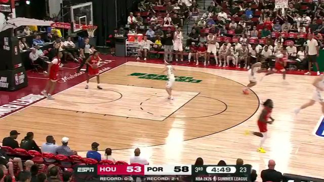 【2025年07月18日 火箭vs开拓者集锦】佩杜拉吸引火力击地妙传 杨瀚森接球上篮不费吹灰之力