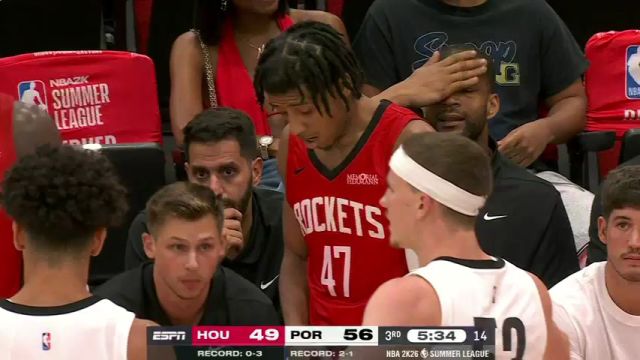 【2025年07月18日】NBA夏季联赛：火箭vs开拓者第3节中文解说录像回放