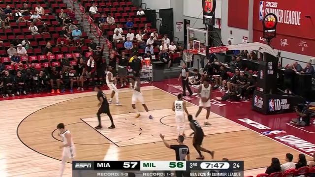 【2025年07月19日】NBA夏季联赛：热火vs雄鹿第3节中文解说录像回放