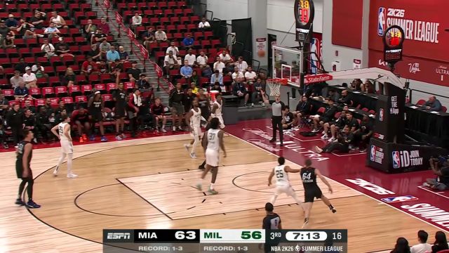 【2025年07月19日 热火vs雄鹿集锦】活生生的一个小快灵 诺艾尔突破上反篮一气呵成