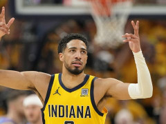 哈利伯顿谈跟腱伤势：大概7到8周后，我就能穿着保护靴走路，不用再依赖滑板车了