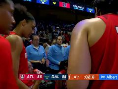 WNBA常规赛：亚特兰大梦想vs达拉斯飞翼第4节英文原声回放