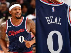 队史第13位！快船官宣比尔将穿0号球衣：此前他为保罗让出3号