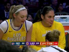 印第安纳狂热vs洛杉矶火花第2节中文解说回放