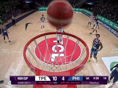 男篮亚洲杯D组小组赛：中国台北vs菲律宾第1节中文解说回放