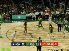 明尼苏达山猫vs西雅图风暴第1节英文原声回放