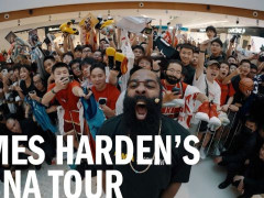 哈登中国行落地广州 快船官方发推并赞扬中国球迷的热情！