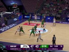 男篮亚洲杯B组小组赛：日本vs叙利亚第3节中文解说回放