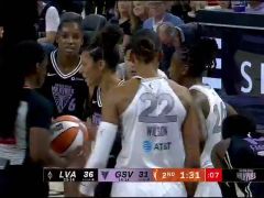 拉斯维加斯王牌vs金州瓦尔基里英文原声全场回放