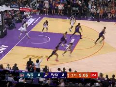 WNBA常规赛：印第安纳狂热vs菲尼克斯水星第1节中文解说回放