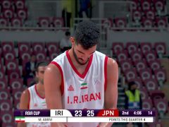 男篮亚洲杯B组小组赛：伊朗vs日本第2节中文解说回放