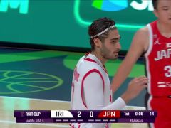 男篮亚洲杯B组小组赛：伊朗vs日本第1节中文解说回放