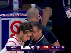 男篮亚洲杯B组小组赛：伊朗vs日本第4节中文解说回放