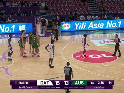 卡塔尔vs澳大利亚第1节中文解说回放