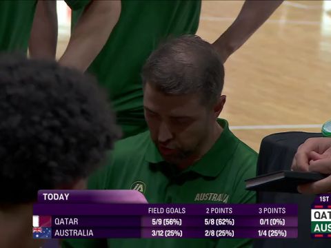 卡塔尔vs澳大利亚第1节英文原声回放