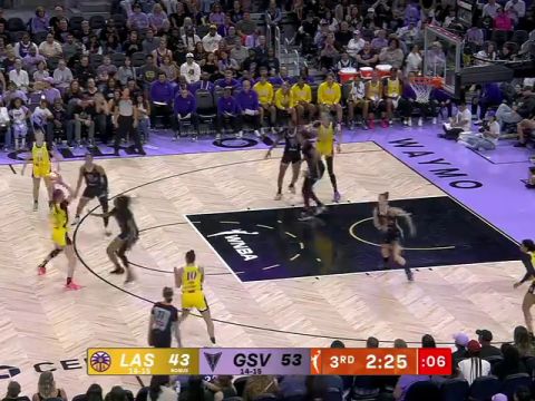 洛杉矶火花vs金州瓦尔基里第3节英文原声回放