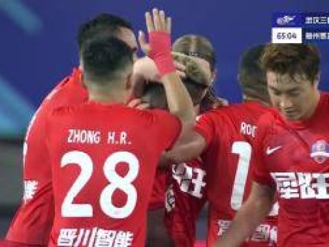 [进球视频] 恩戈姆晃过对手爆射破门，梅州客家2-1武汉三镇