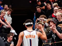 太阳公布新援球衣号码无热度 预测30胜摆烂？一点证布克排面远逊KD